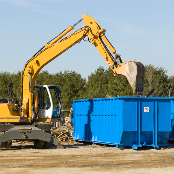 how does a residential dumpster rental service work in Thompsons